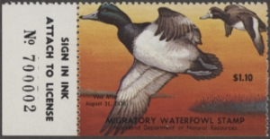 Scan of 1977 Maryland Duck Stamp MNH VF
