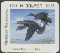 Scan of 1994 Michigan Duck Stamp MNH VF