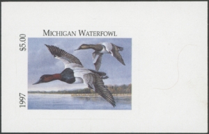 Scan of 1997 Michigan Duck Stamp  MNH VF