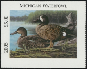 Scan of 2005 Michigan Duck Stamp  MNH VF