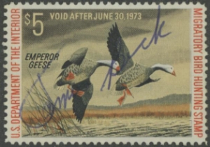 Scan of RW39 1972 Duck Stamp Used F-VF