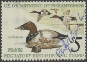 Scan of RW42 1975 Duck Stamp Used VF