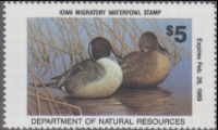 Scan of 1988 Iowa Duck Stamp MNH VF