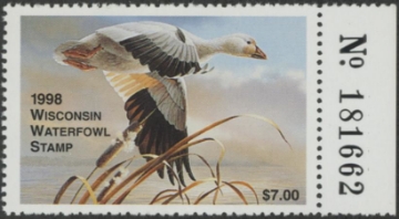 Scan of 1998 Wisconsin Duck Stamp MNH VF