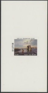 Scan of 2002 North Carolina Duck Stamp MNH VF