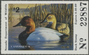 Scan of 1988 Nevada Duck Stamp  MNH VF
