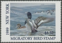 Scan of 1989 New York Duck Stamp  MNH VF