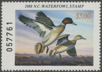 Picture of 1988 North Carolina Duck Stamp MNH VF