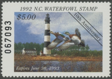Picture of 1992 North Carolina Duck Stamp  MNH VF