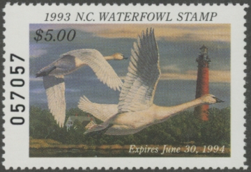 Picture of 1993 North Carolina Duck Stamp  MNH VF