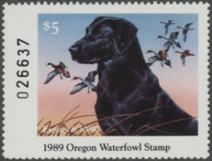 Scan of 1989 Oregon Duck Stamp MNH VF