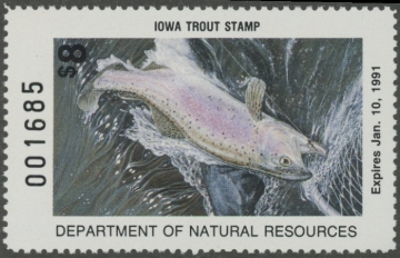 Picture of 1990 Iowa Trout Stamp MNH VF