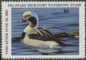 Scan of 2001 Delaware Duck Stamp  MNH VF