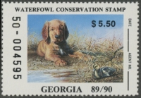 Scan of 1989 Georgia Duck Stamp  MNH VF