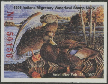 Picture of 1996 Indiana Duck Stamp  MNH VF