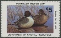 Scan of 1988 Iowa Duck Stamp  MNH VF