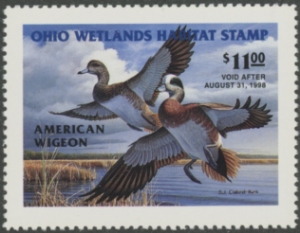 Scan of 1997 Ohio Duck Stamp MNH VF