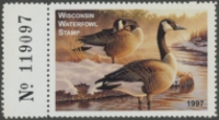 Scan of 1997 Wisconsin Duck Stamp MNH VF