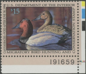 Scan of RW60 1993 Duck Stamp  MNH VF