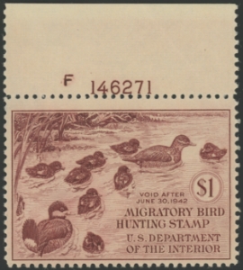 Scan of RW8 1941 Duck Stamp MNH F-VF