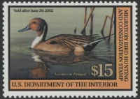 Scan of RW68 2001 Duck Stamp  MNH F-VF