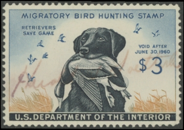 Picture of RW26 1959 Duck Stamp  Used VF - XF