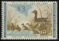 Scan of RW28 1961 Duck Stamp  MNH VF
