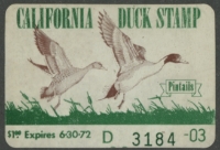 Scan of 1971 California Duck Stamp - First of State MNH VF