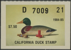 Scan of 1984 California Duck Stamp MNH VF