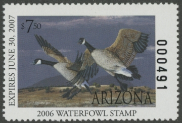 Picture of 2006 Arizona Duck Stamp MNH VF