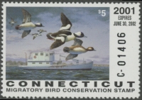 Scan of 2001 Connecticut Duck Stamp MNH VF