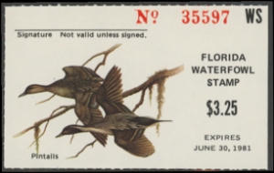 Scan of 1980 Florida Duck Stamp MNH VF