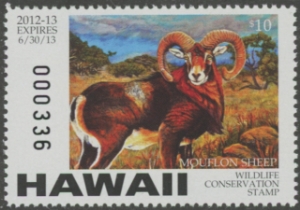 Scan of 2012 Hawaii Duck Stamp MNH VF