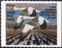 Scan of 1990 Illinois Duck Stamp MNH VF