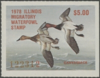 Scan of 1978 Illinois Duck Stamp MNH VF