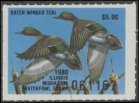 Scan of 1980 Illinois Duck Stamp MNH VF