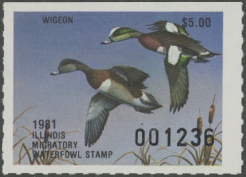 Scan of 1981 Illinois Duck Stamp MNH VF