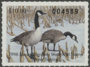 Scan of 1998 Illinois Duck Stamp MNH VF
