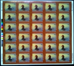 Scan of JDS14 2006 Junior Duck Stamp Full Sheet MNH VF