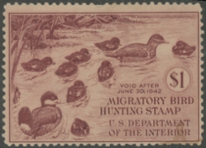 Scan of RW8 1941 Duck Stamp  Unsigned Fine