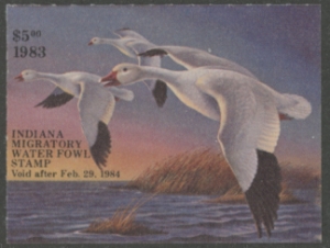 Scan of 1983 Indiana Duck Stamp MNH VF