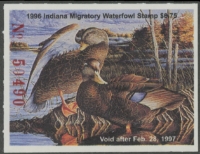 Scan of 1996 Indiana Duck Stamp MNH VF
