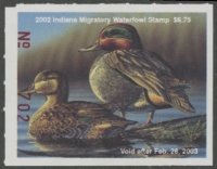 Scan of 2002 Indiana Duck Stamp MNH VF