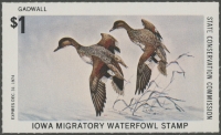 Scan of 1974 Iowa Duck Stamp MNH VF