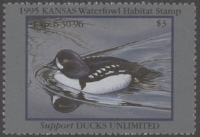 Scan of 1995 Kansas Duck Stamp MNH VF