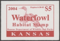 Scan of 2004 Kansas Duck Stamp MNH VF