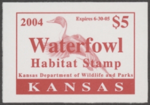 Scan of 2004 Kansas Duck Stamp MNH VF