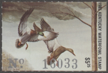 Picture of 1985 Kentucky Duck Stamp - First of State MNH VF