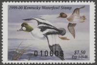 Scan of 1999 Kentucky Duck Stamp MNH VF