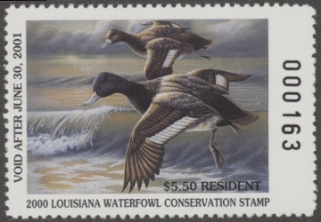 Picture of 2000 Louisiana Duck Stamp MNH VF